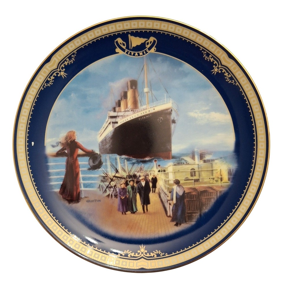 Bradford Exchange Titanic On the Promenade Collector Plate James Griffin COA